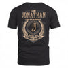 JONATHAN 2K-101–Personalized Name Quote Apparel “I Am NAME May Not Be Perfect But I Am Limited Edition”