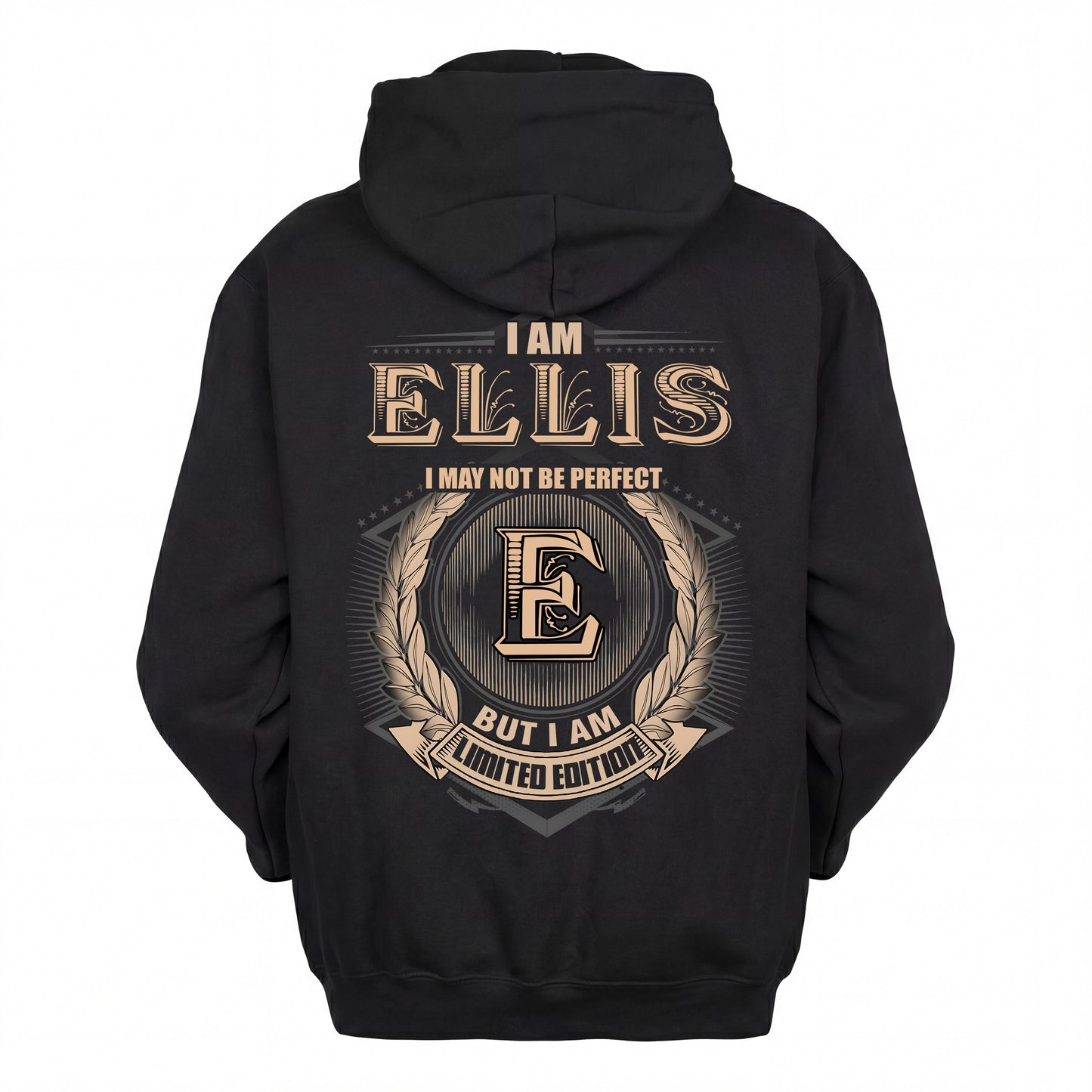 ELLIS 2K-101–Personalized Name Quote Apparel “I Am NAME May Not Be Perfect But I Am Limited Edition”