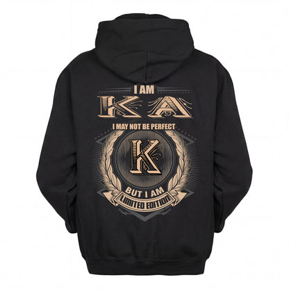 KA 2K-101–Personalized Name Quote Apparel “I Am NAME May Not Be Perfect But I Am Limited Edition”