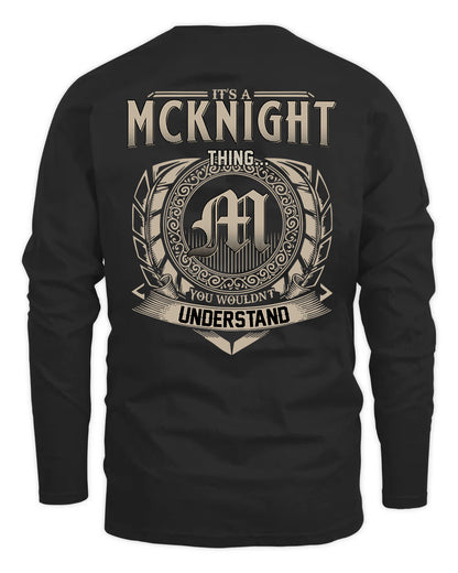 MCKNIGHT HH88-K2–Personalized Name Quote Apparel “It’s a/an NAME Thing You Wouldn’t Understand”
