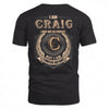 CRAIG 2K-101–Personalized Name Quote Apparel “I Am NAME May Not Be Perfect But I Am Limited Edition”
