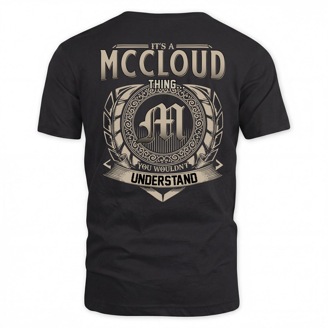 MCCLOUD HH88-K2–Personalized Name Quote Apparel “It’s a/an NAME Thing You Wouldn’t Understand”