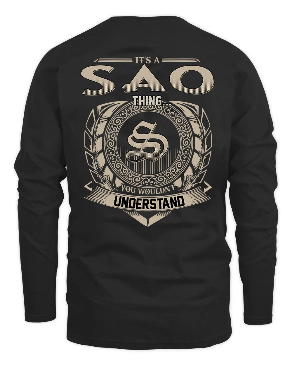 SAO HH88-K2–Personalized Name Quote Apparel “It’s a/an NAME Thing You Wouldn’t Understand”