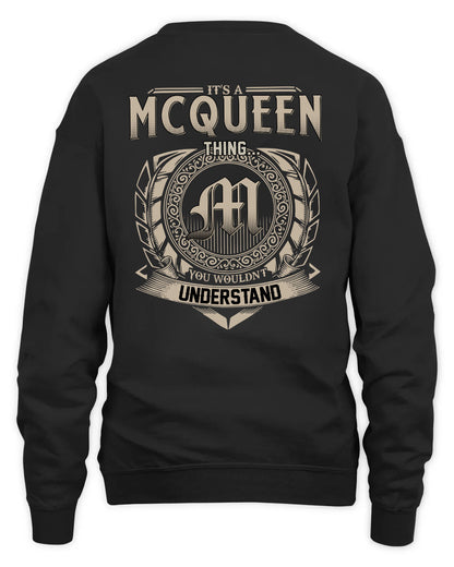MCQUEEN HH88-K2–Personalized Name Quote Apparel “It’s a/an NAME Thing You Wouldn’t Understand”