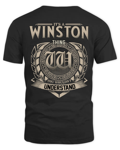 WINSTON HH88-K2–Personalized Name Quote Apparel “It’s a/an NAME Thing You Wouldn’t Understand”