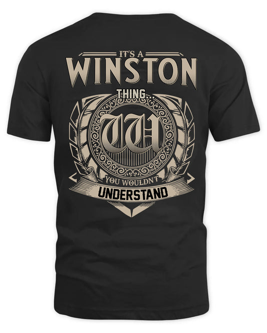 WINSTON HH88-K2–Personalized Name Quote Apparel “It’s a/an NAME Thing You Wouldn’t Understand”