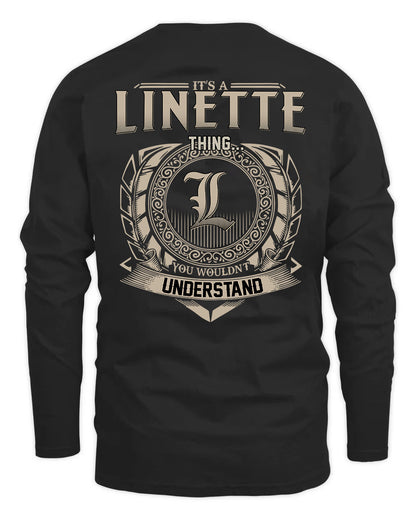 LINETTE HH88-K2–Personalized Name Quote Apparel “It’s a/an NAME Thing You Wouldn’t Understand”