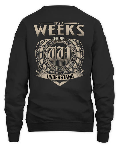 WEEKS HH88-K2–Personalized Name Quote Apparel “It’s a/an NAME Thing You Wouldn’t Understand”