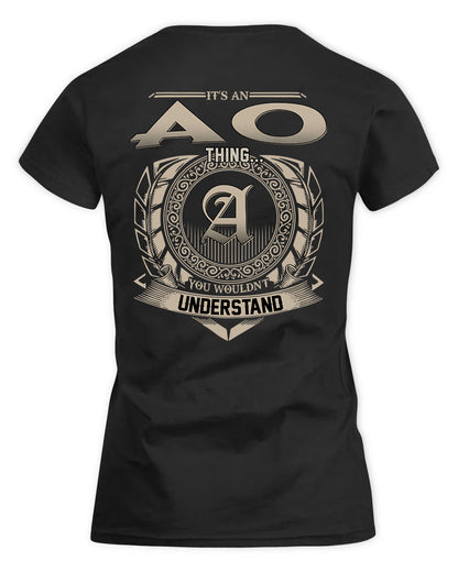 AO HH88-K2–Personalized Name Quote Apparel “It’s a/an NAME Thing You Wouldn’t Understand”