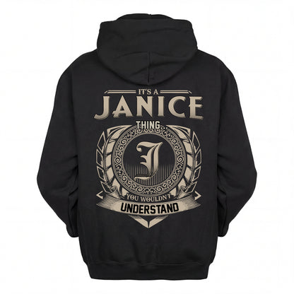 JANICE HH88-K2–Personalized Name Quote Apparel “It’s an NAME Thing You Wouldn’t Understand”