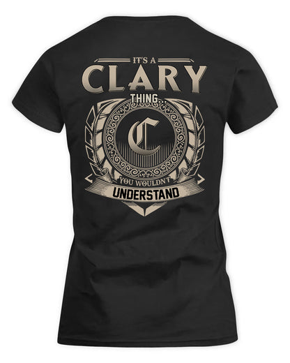 CLARY HH88-K2–Personalized Name Quote Apparel “It’s a/an NAME Thing You Wouldn’t Understand”