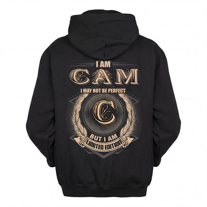 CAM 2K-101–Personalized Name Quote Apparel “I Am NAME May Not Be Perfect But I Am Limited Edition”