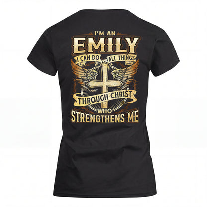 EMILY HH88-K2–Personalized Name Quote T-Shirt
