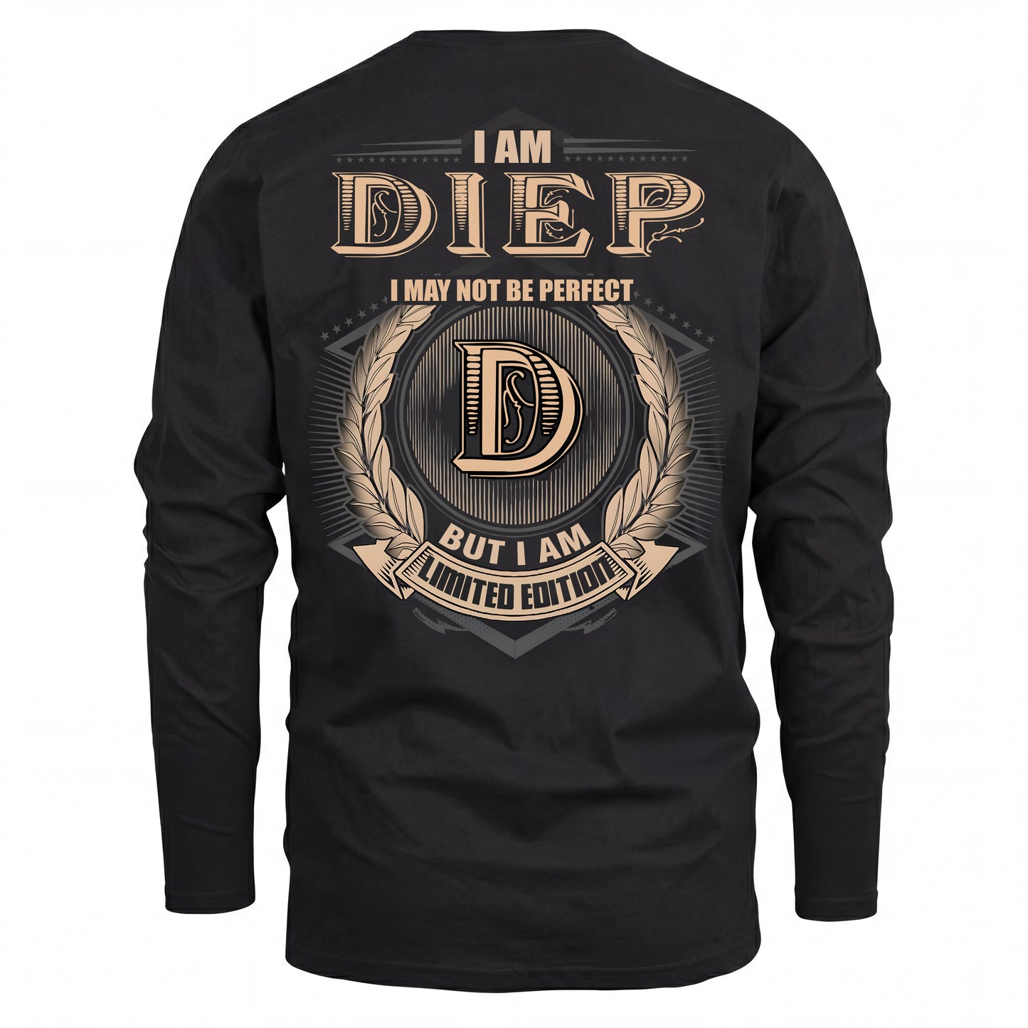DIEP 2K-101–Personalized Name Quote Apparel “I Am NAME May Not Be Perfect But I Am Limited Edition”