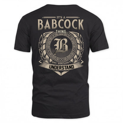 BABCOCK HH88-K2–Personalized Name Quote Apparel “It’s a/an NAME Thing You Wouldn’t Understand”