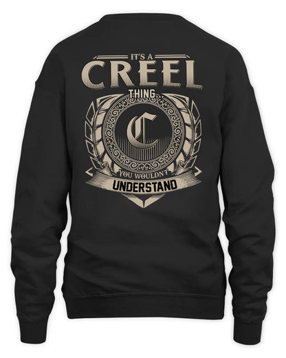CREEL HH88-K2–Personalized Name Quote Apparel “It’s a/an NAME Thing You Wouldn’t Understand”