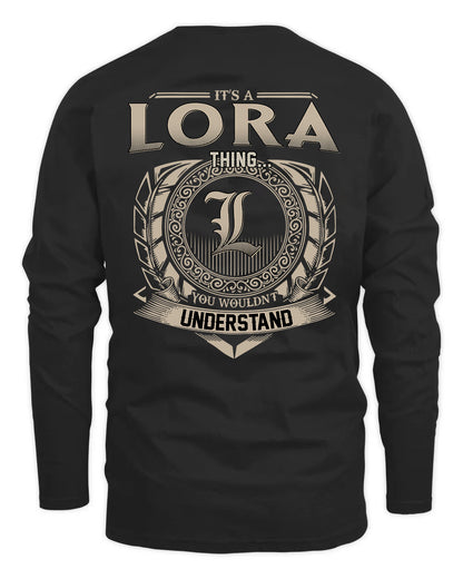 LORA HH88-K2–Personalized Name Quote Apparel “It’s a/an NAME Thing You Wouldn’t Understand”