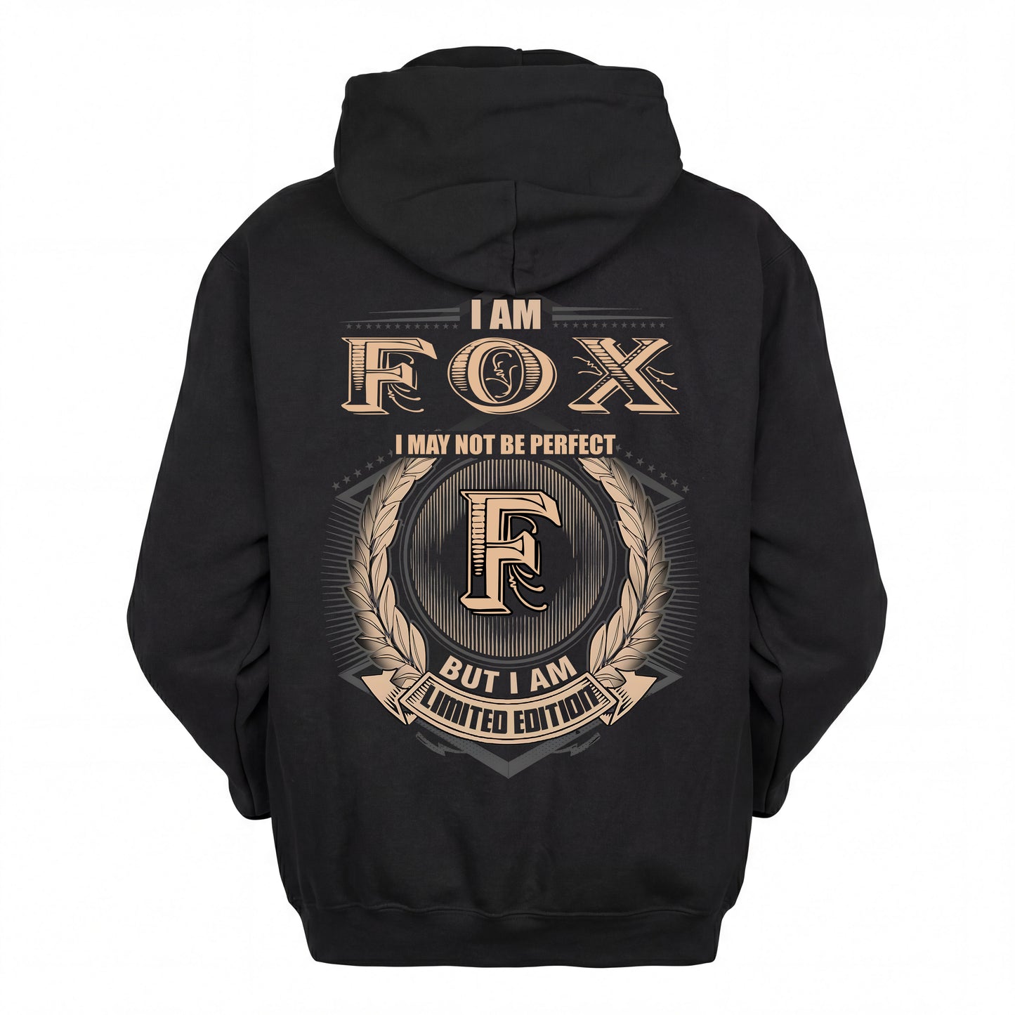 FOX 2K-101–Personalized Name Quote Apparel “I Am NAME May Not Be Perfect But I Am Limited Edition”