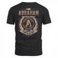 ABRAHAM 2K-101–Personalized Name Quote Apparel “I Am NAME May Not Be Perfect But I Am Limited Edition”
