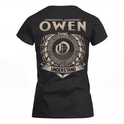 OWEN HH88-K2–Personalized Name Quote Apparel “It’s an NAME Thing You Wouldn’t Understand”