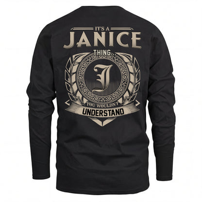 JANICE HH88-K2–Personalized Name Quote Apparel “It’s an NAME Thing You Wouldn’t Understand”
