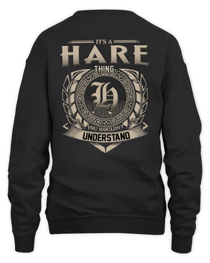 HARE HH88-K2–Personalized Name Quote Apparel “It’s a/an NAME Thing You Wouldn’t Understand”