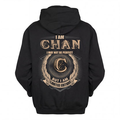 CHAN 2K-101–Personalized Name Quote Apparel “I Am NAME May Not Be Perfect But I Am Limited Edition”