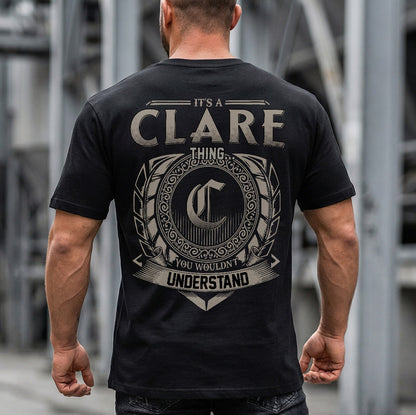 CLARE HH88-K2–Personalized Name Quote Apparel “It’s a/an NAME Thing You Wouldn’t Understand”