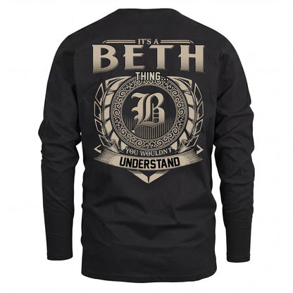 BETH HH88-K2–Personalized Name Quote Apparel “It’s an NAME Thing You Wouldn’t Understand”
