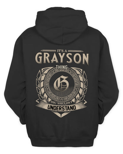 GRAYSON HH88-K2–Personalized Name Quote Apparel “It’s a/an NAME Thing You Wouldn’t Understand”