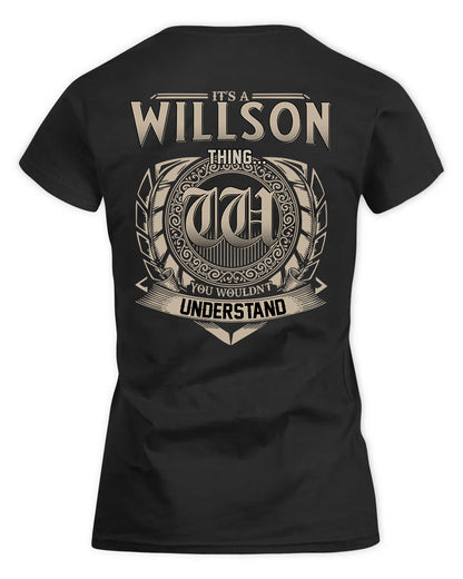 WILMER HH88-K2–Personalized Name Quote Apparel “It’s a/an NAME Thing You Wouldn’t Understand”