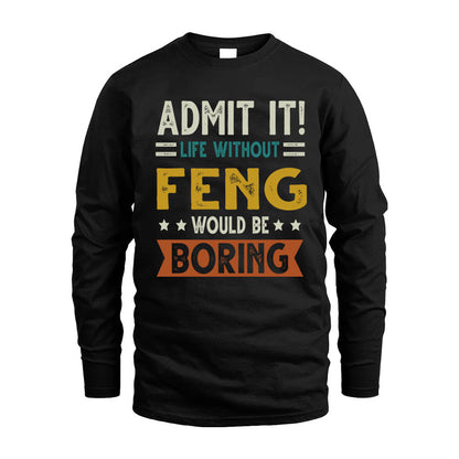 BUSTER HH88-K2–Personalized Funny Quote Apparel “Life Without NAME Would Be Boring”
