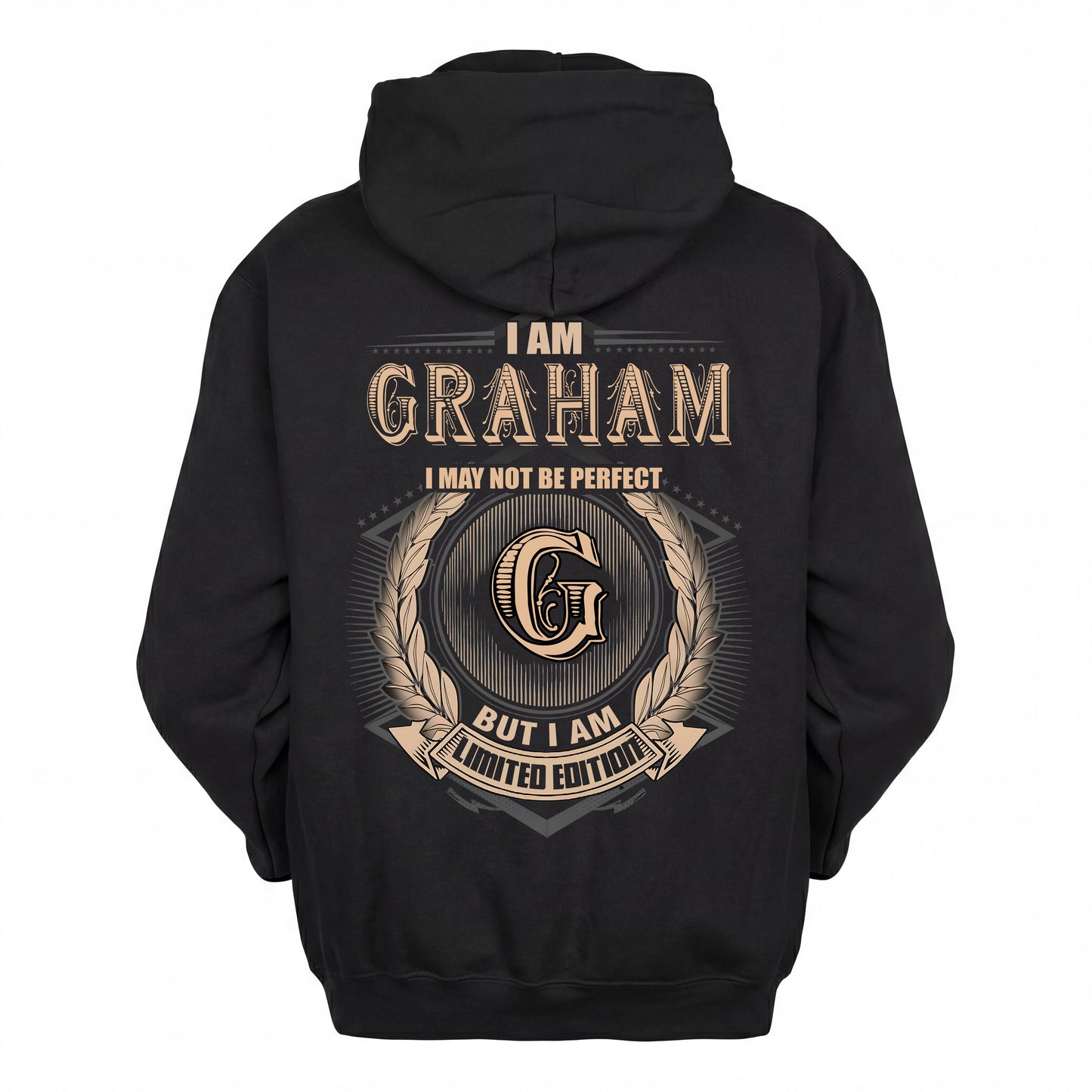 GRAHAM 2K-101–Personalized Name Quote Apparel “I Am NAME May Not Be Perfect But I Am Limited Edition”