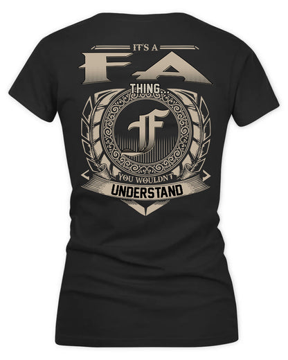 FABER HH88-K2–Personalized Name Quote Apparel “It’s a/an NAME Thing You Wouldn’t Understand”