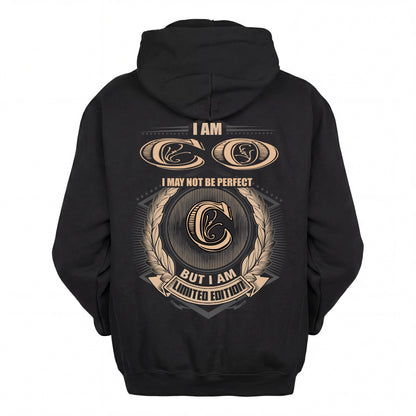 CO 2K-101–Personalized Name Quote Apparel “I Am NAME May Not Be Perfect But I Am Limited Edition”