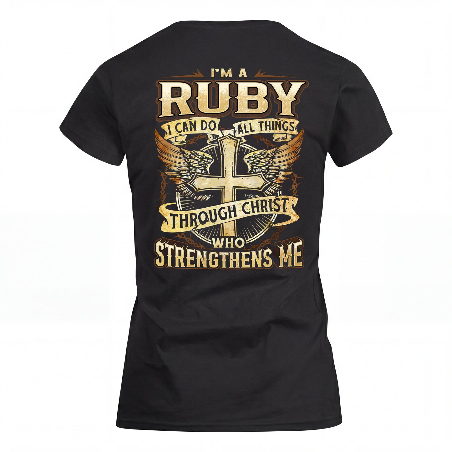 RUBY HH88-K2–Personalized Name Quote T-Shirt