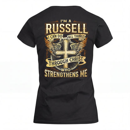 RUSSELL HH88-K2–Personalized Name Quote T-Shirt