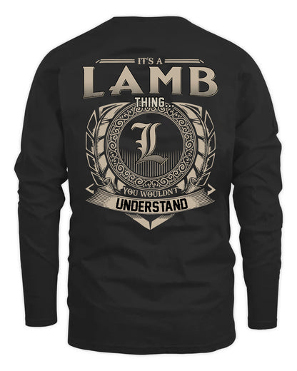 LAMB HH88-K2–Personalized Name Quote Apparel “It’s a/an NAME Thing You Wouldn’t Understand”