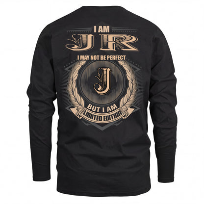 JR 2K-101–Personalized Name Quote Apparel “I Am NAME May Not Be Perfect But I Am Limited Edition”
