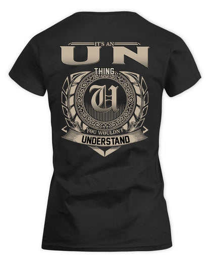 UNDERWOOD HH88-K2–Personalized Name Quote Apparel “It’s a/an NAME Thing You Wouldn’t Understand”