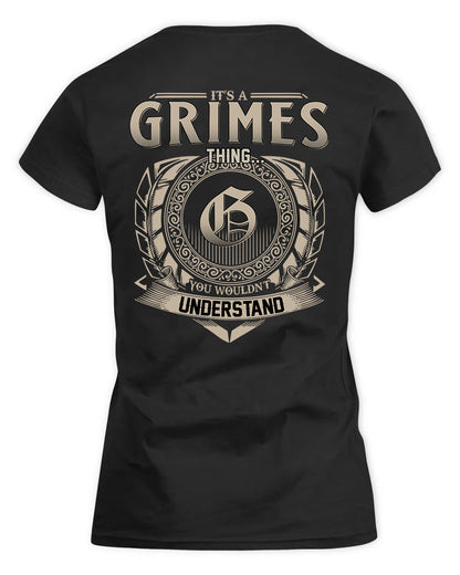 GRIMES HH88-K2–Personalized Name Quote Apparel “It’s a/an NAME Thing You Wouldn’t Understand”