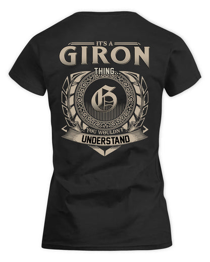 GIRON HH88-K2–Personalized Name Quote Apparel “It’s a/an NAME Thing You Wouldn’t Understand”