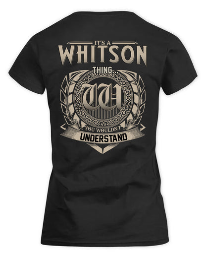 WHITTAKER HH88-K2–Personalized Name Quote Apparel “It’s a/an NAME Thing You Wouldn’t Understand”