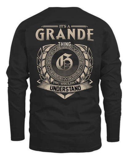 GRANDE HH88-K2–Personalized Name Quote Apparel “It’s a/an NAME Thing You Wouldn’t Understand”