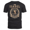 ISABEL 2K-101–Personalized Name Quote Apparel “I Am NAME May Not Be Perfect But I Am Limited Edition”