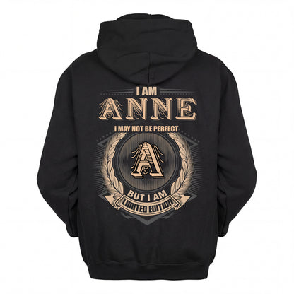 ANNE 2K-101–Personalized Name Quote Apparel “I Am NAME May Not Be Perfect But I Am Limited Edition”
