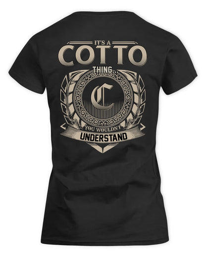 COTTO HH88-K2–Personalized Name Quote Apparel “It’s a/an NAME Thing You Wouldn’t Understand”