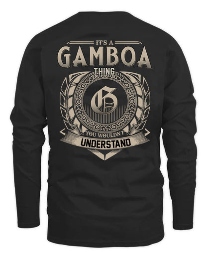 GAMBOA HH88-K2–Personalized Name Quote Apparel “It’s a/an NAME Thing You Wouldn’t Understand”