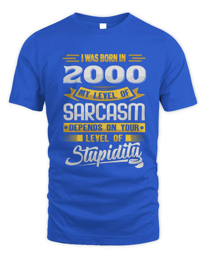 2000 HH88-K2 – Funny Birth Year Sarcasm Quote T-Shirt - Unisex Standard T-Shirt - Royal