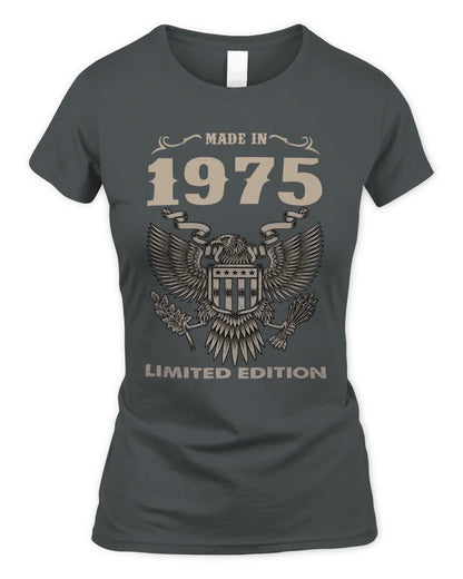 1975 HH89-K2 – Classic Birth Year Limited Edition T-Shirt - Women's Standard T-Shirt - Charcoal